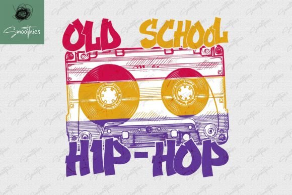 Download Old School Hip Hop 80s 90s Cassette PNG - Old school Collection
